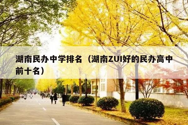 长沙市耀华中学是私立嘛 湖南民办中学排名（湖南ZUI好的民办高中前十名）