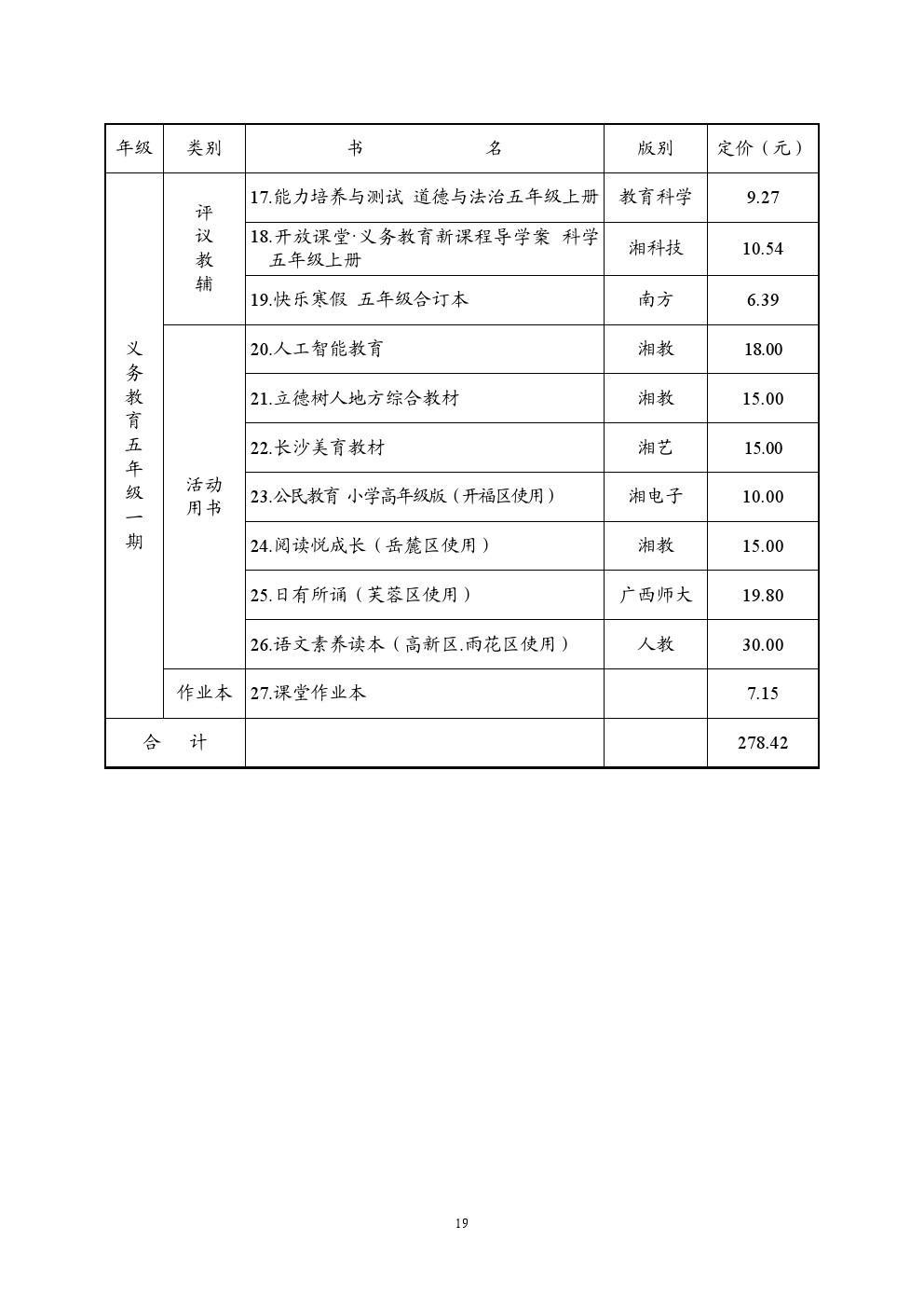 长沙耀华高中学费标准表 长沙2021秋季中小学收费标准出台