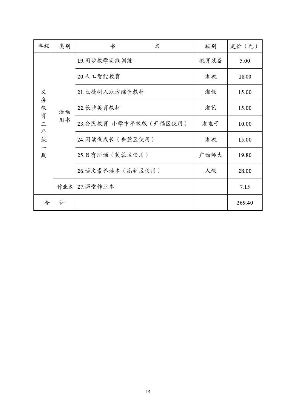 长沙耀华高中学费标准表 长沙2021秋季中小学收费标准出台