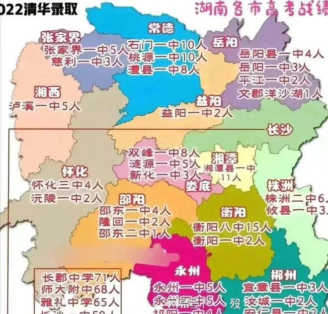 长沙市耀华中学分数线 2023年湖南各市高考成绩, 长沙出现意外, 常德第2, 娄底第3